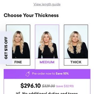 Sitting Pretty 16” Medium Beige Blonde + Dark Blonde Halo Hair Extensions